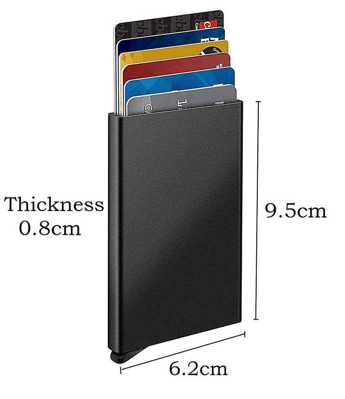 Aluminium Pop-Up Card Holder for Men and Women