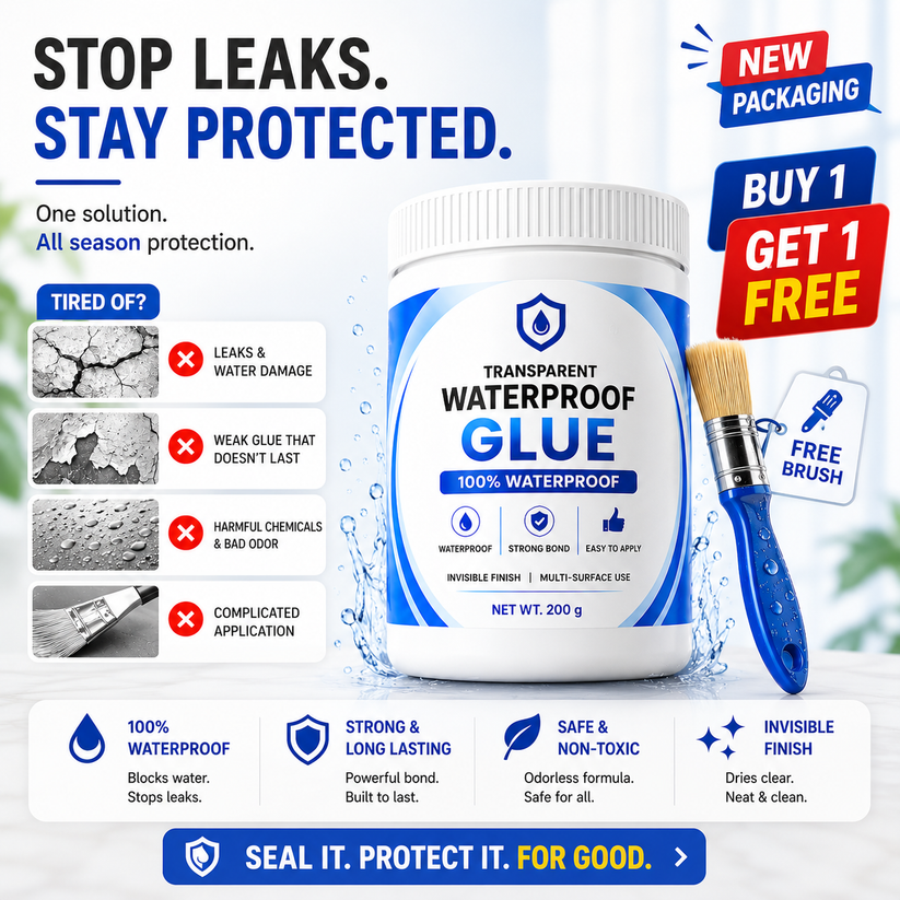 Transparent Waterproof Glue (Pack Of 2)