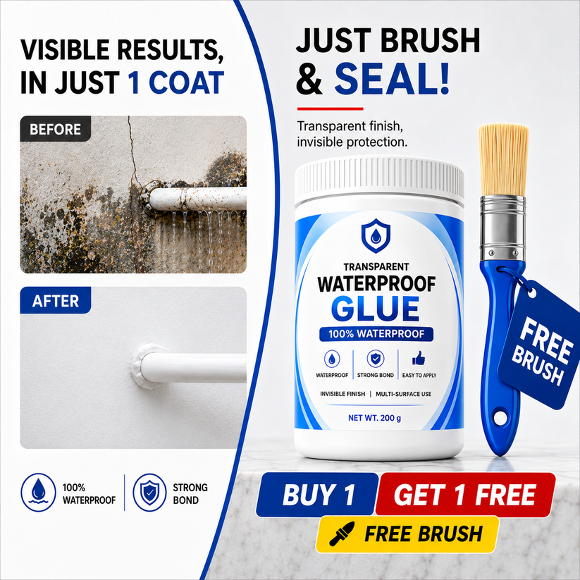 Transparent Waterproof Glue (Pack Of 2)