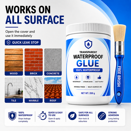 Transparent Waterproof Glue (Pack Of 2)