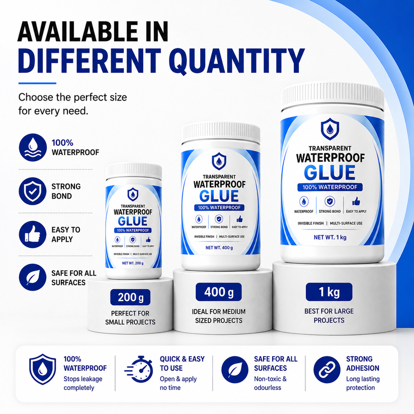 Transparent Waterproof Glue (Pack Of 2)
