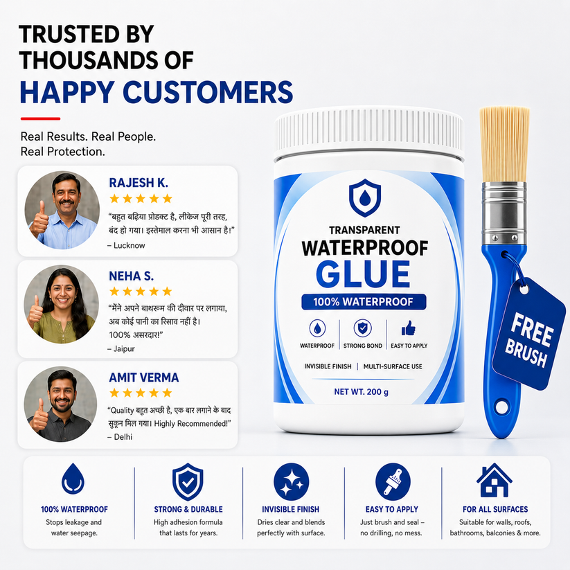 Transparent Waterproof Glue (Pack Of 2)