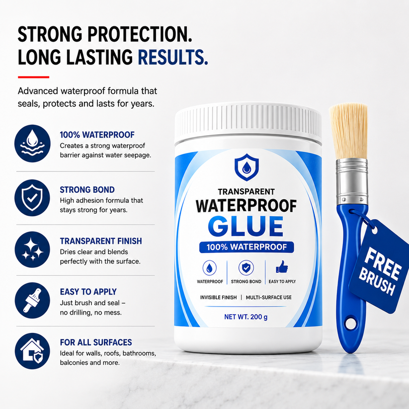Transparent Waterproof Glue (Pack Of 2)