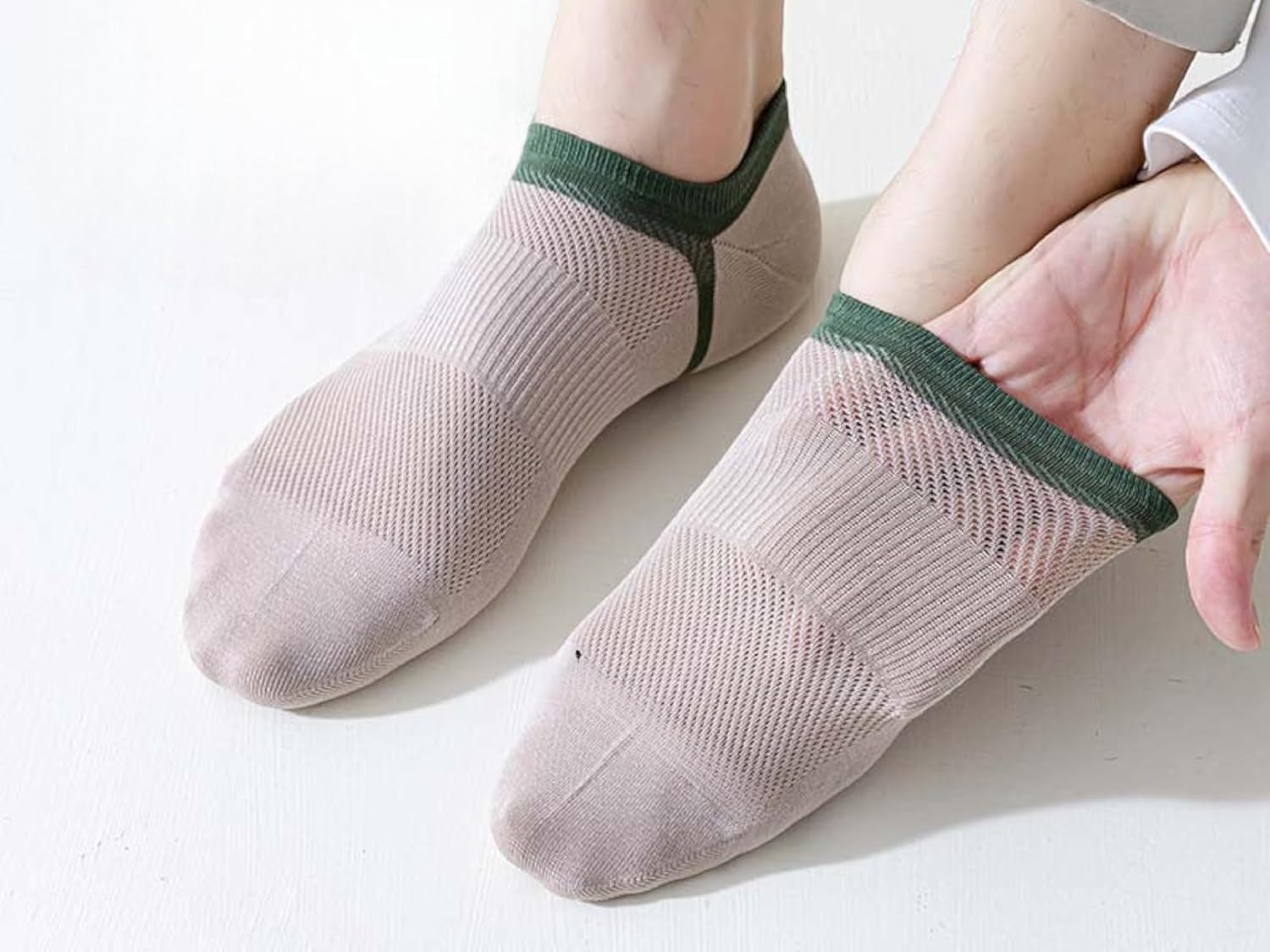 Men Woven Ankle Length, Low Cut Socks (Pack of 5)