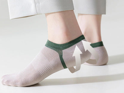 Men Woven Ankle Length, Low Cut Socks (Pack of 5)