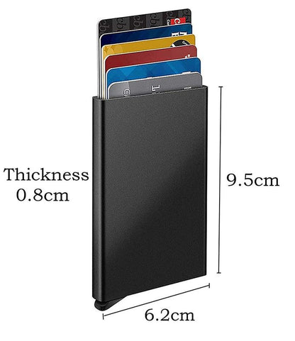 Aluminium Pop-Up Card Holder for Men and Women
