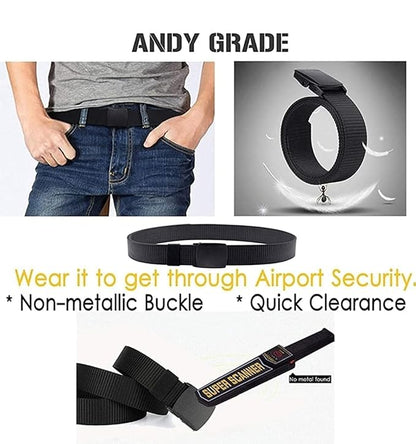 Unisex Nylon Belt (Pack Of 2)