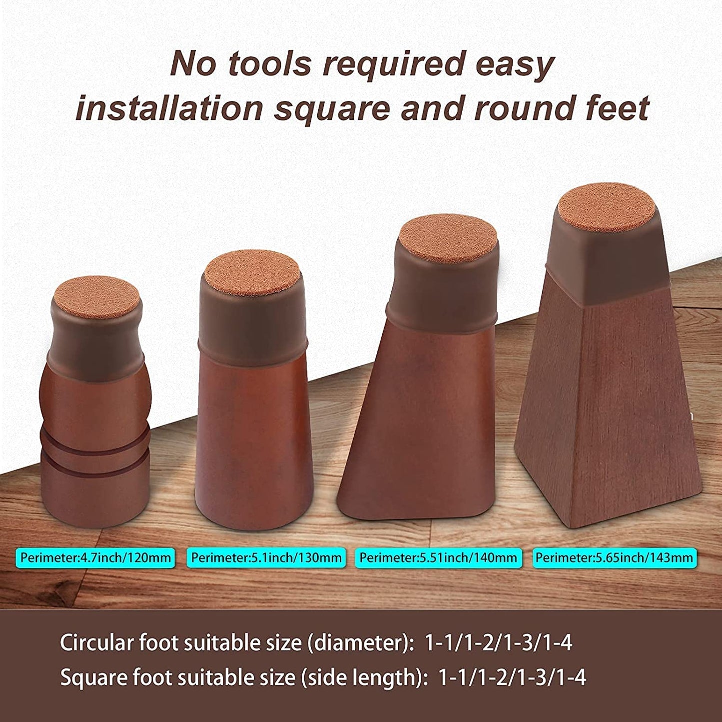 Furniture Leg Covers for Chair, Stool Table (16 Pcs)