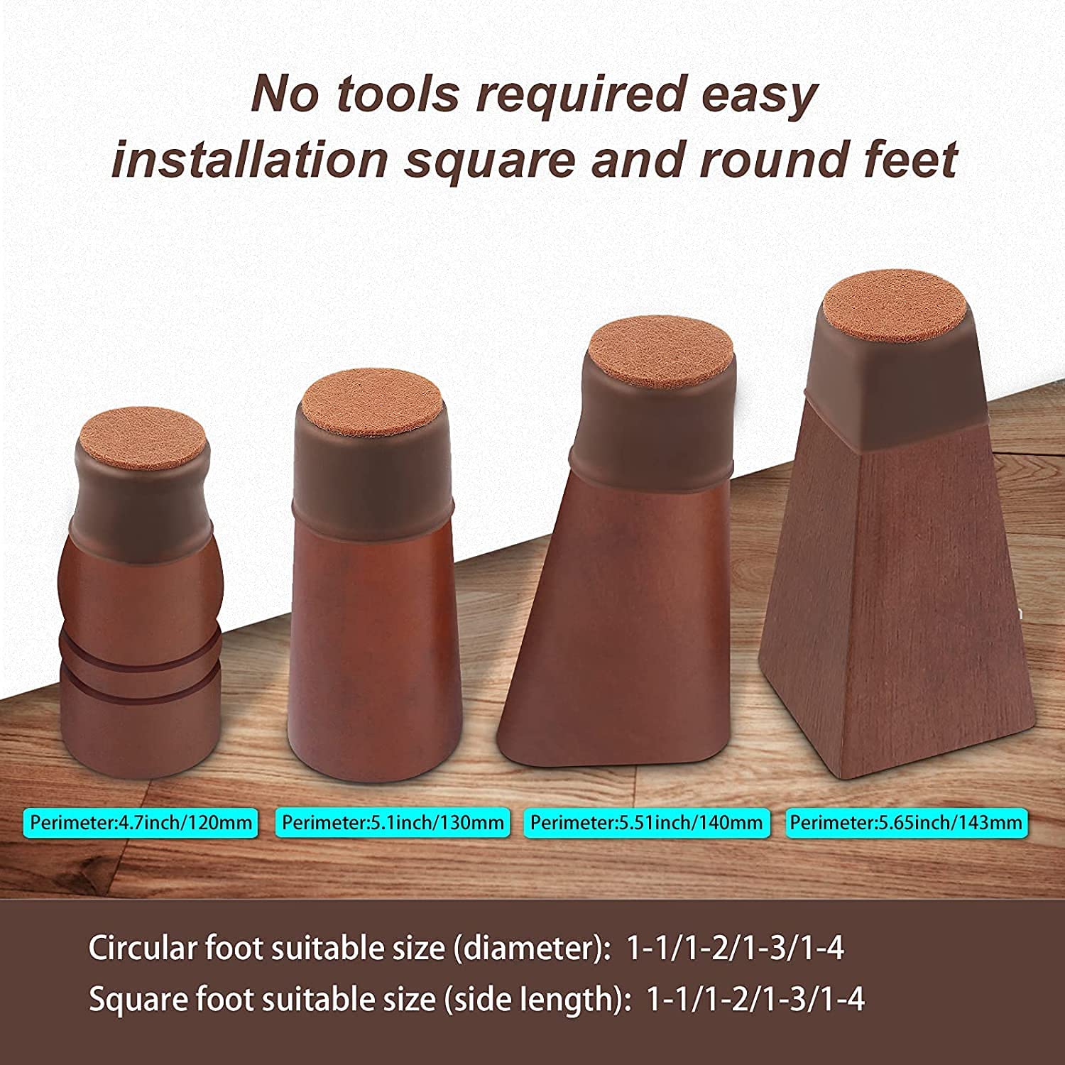Furniture Leg Covers for Chair, Stool Table (16 Pcs)