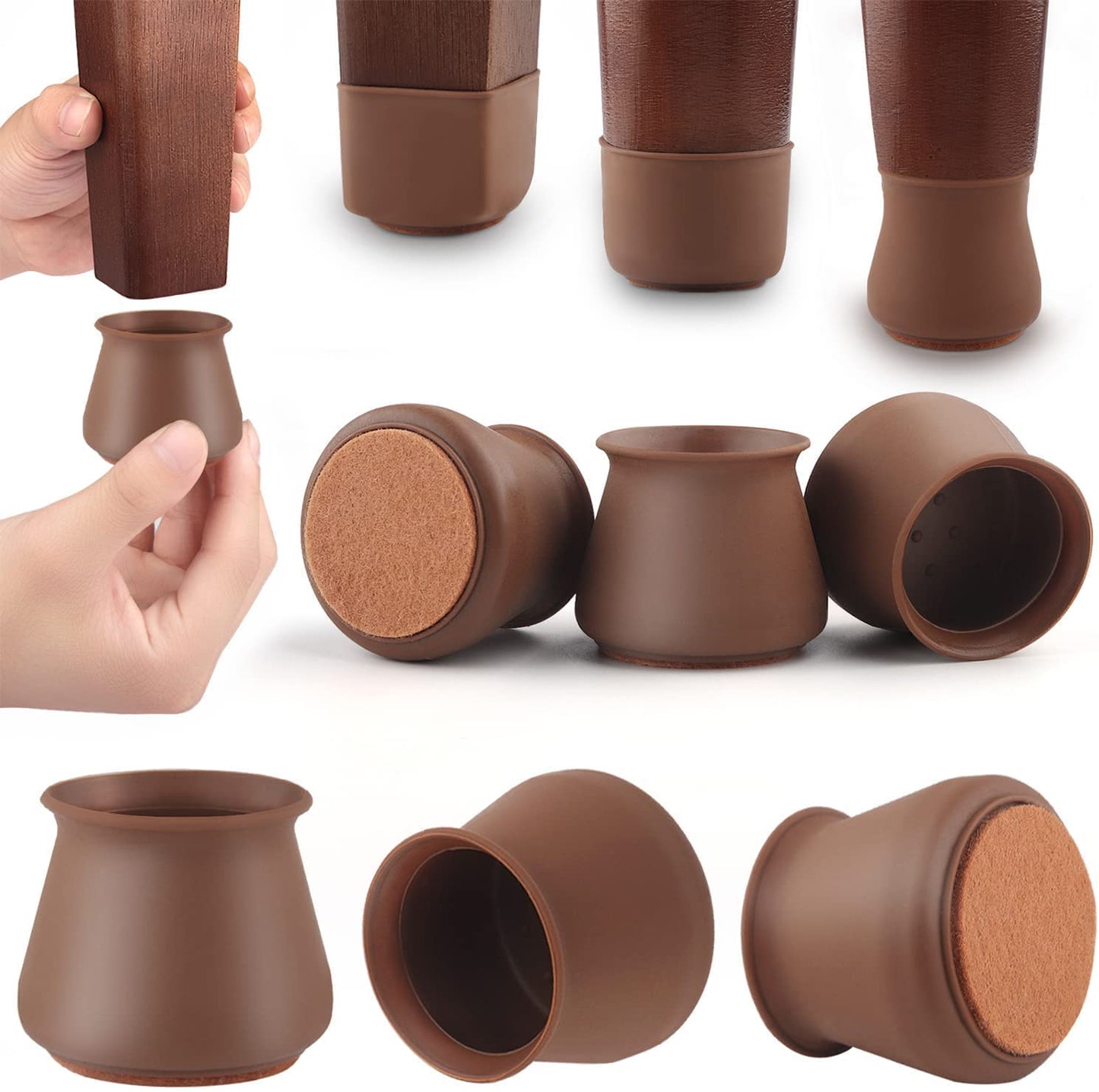 Furniture Leg Covers for Chair, Stool Table (16 Pcs)