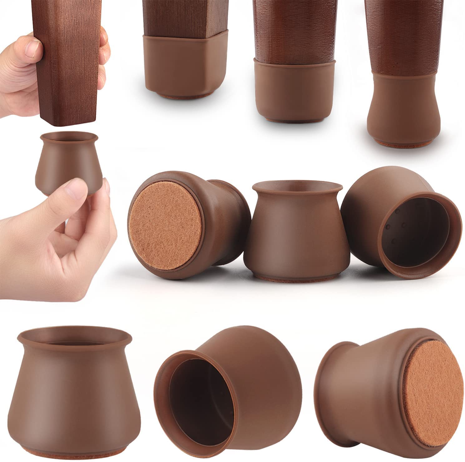 Furniture Leg Covers for Chair, Stool Table (16 Pcs)
