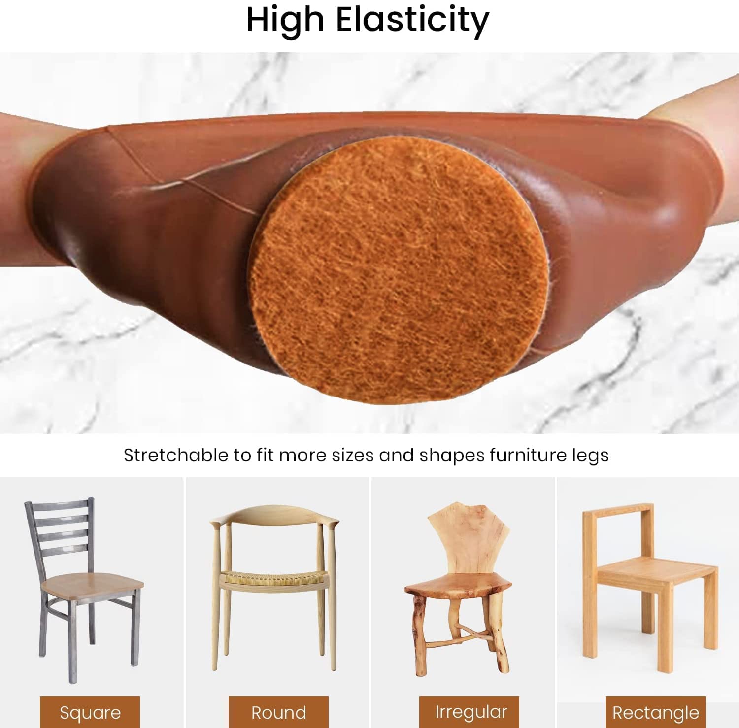 Furniture Leg Covers for Chair, Stool Table (16 Pcs)