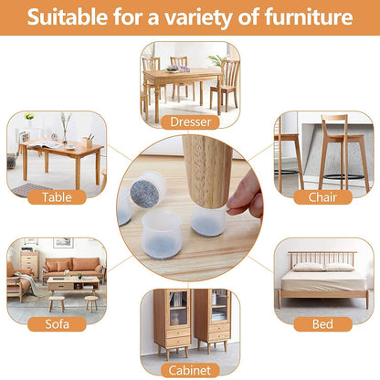 Furniture Leg Covers for Chair, Stool Table (16 Pcs)