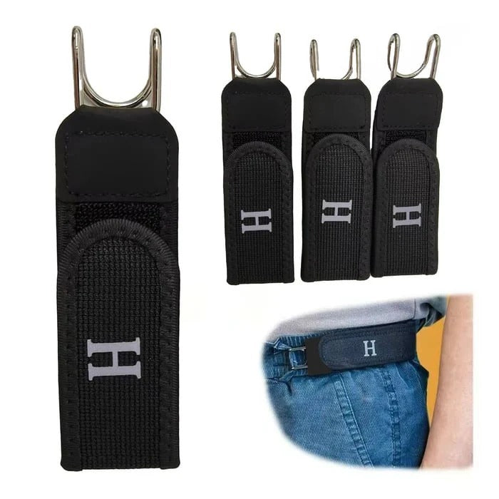 Portable Stylish Metal Hook Buckleless Belt (Pack of 5)