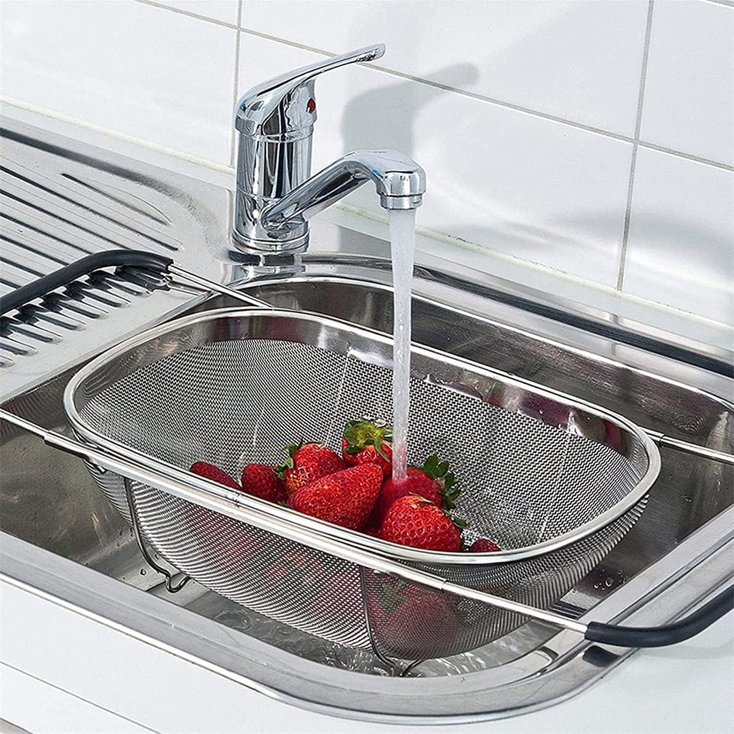 Stainless Steel Expandable Sink Colander Strainer