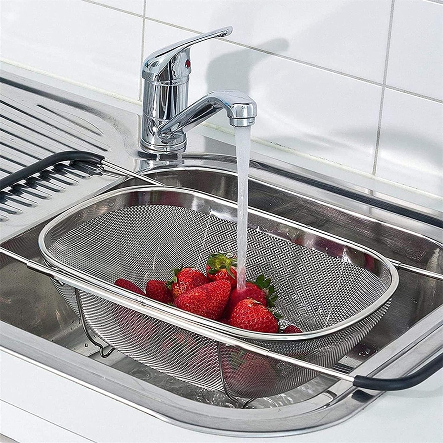 Stainless Steel Expandable Sink Colander Strainer