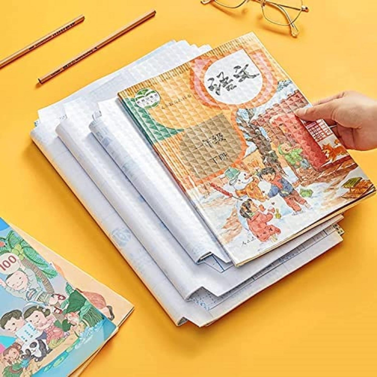 Waterproof Plastic Clear Paper Sticker Book Cover Film