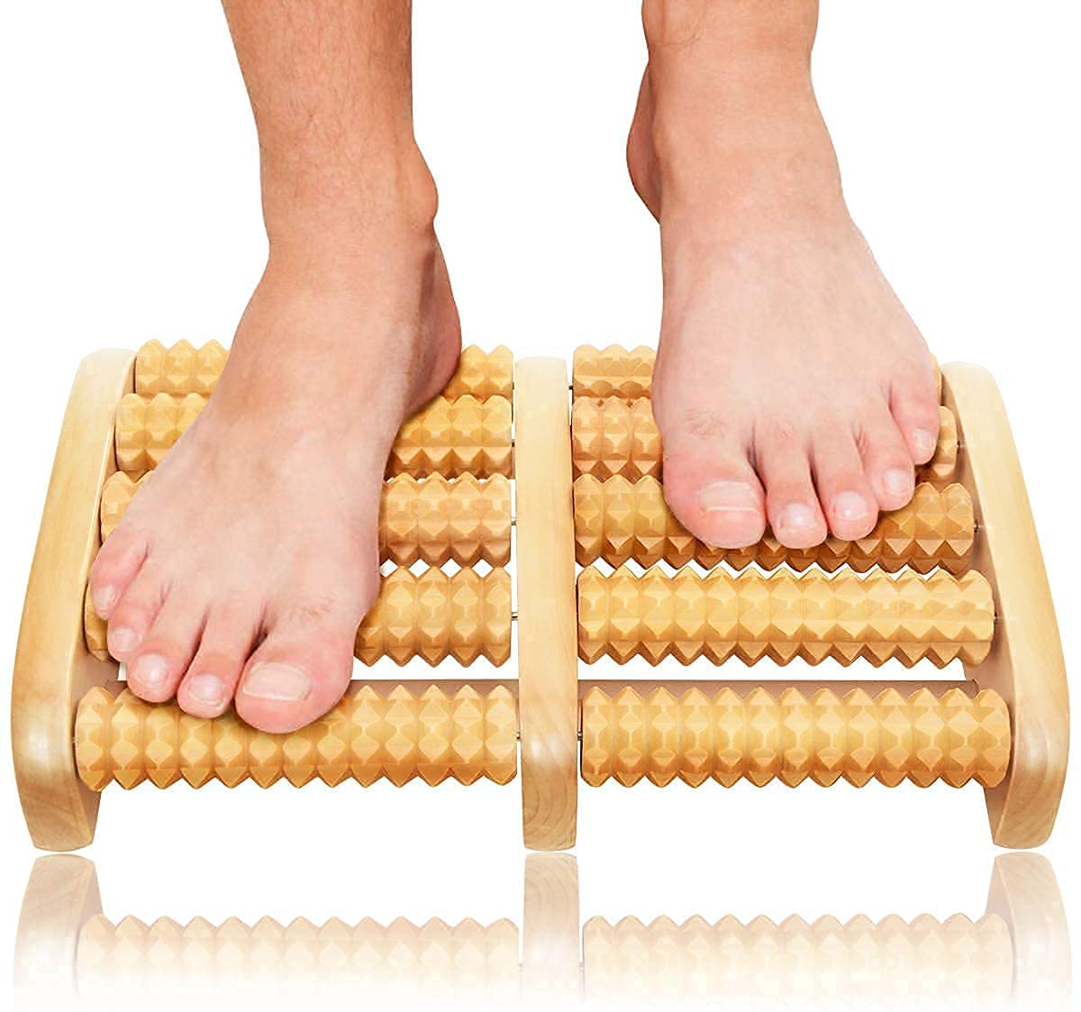 Wooden Roller Foot Massager Body Stress Buster